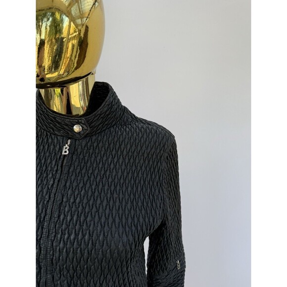 BOGNER Black Quilted Textured Nylon Jacket No Size - Picture 4 of 8